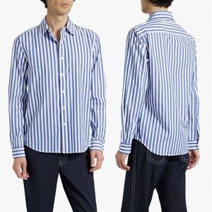 Alex Mill Wash & Go Men’s Mill Striped Cotton Poplin Button Up Shirt Preppy M